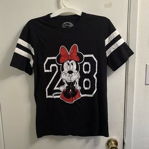 Minnie Mouse 1928 Baseball Medium Black T-shirt, Disney, Mickey Mouse